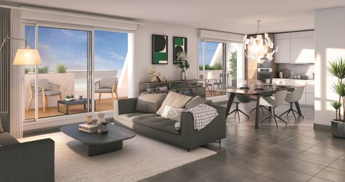 Achat / Vente appartement neuf Beauzelle quartier Andromède au pied du tramway (31700) - Réf. 6962