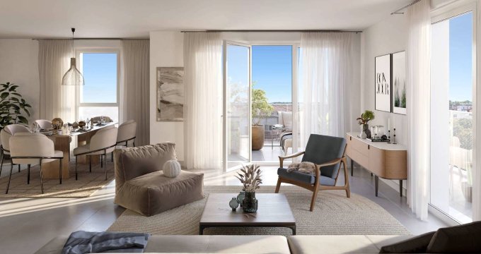 Achat / Vente appartement neuf Blagnac à 200m du tramway T1 (31700) - Réf. 12313