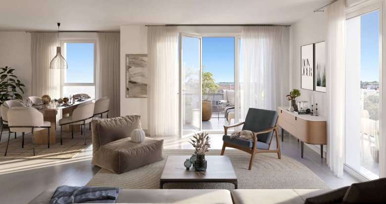 Achat / Vente appartement neuf Blagnac à 200m du tramway T1 (31700) - Réf. 12313