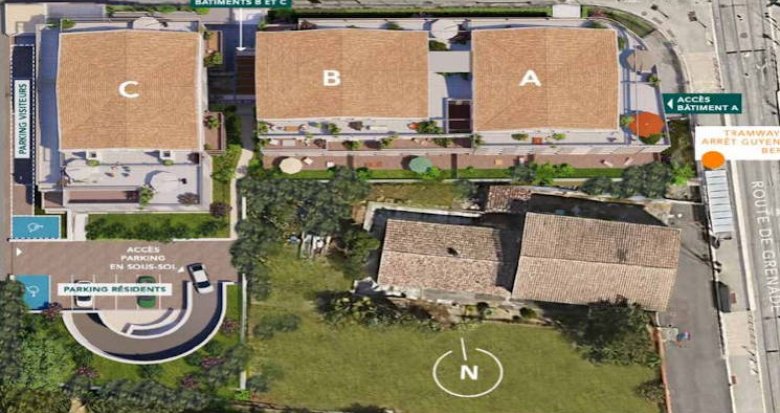 Achat / Vente appartement neuf Blagnac à deux pas du tramway (31700) - Réf. 5146