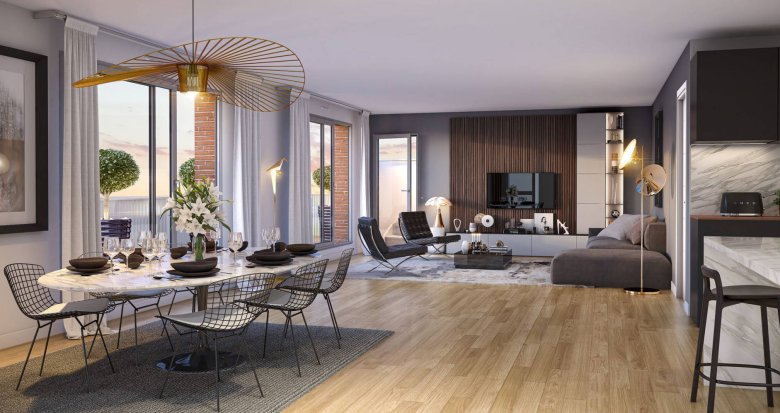 Achat / Vente appartement neuf Toulouse à 10 min à pied de la gare de Montaudran (31000) - Réf. 6449