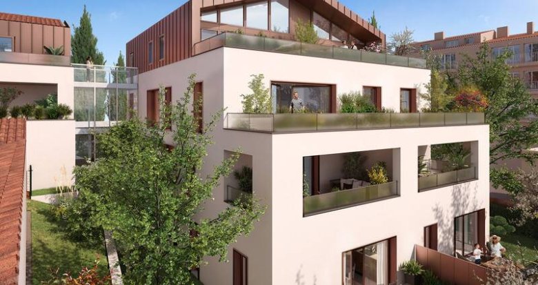 Achat / Vente appartement neuf Toulouse à 12 min à pied du jardin Pierre Goudouli (31000) - Réf. 8556
