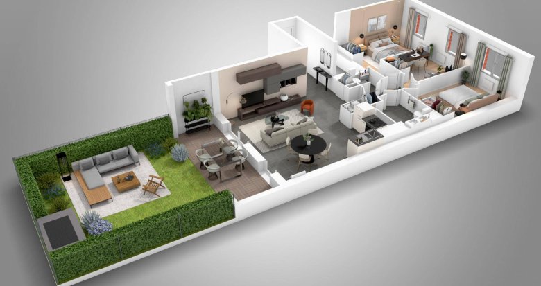 Achat / Vente appartement neuf Toulouse au coeur d'un quartier familial (31000) - Réf. 7318