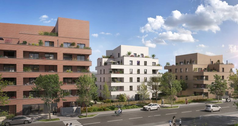 Achat / Vente appartement neuf Toulouse quartier Faubourg Malepère proche des commodités (31000) - Réf. 7810