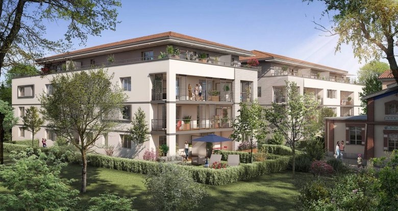 Achat / Vente appartement neuf Tournefeuille un écrin de verdure à 400m de la Mairie (31170) - Réf. 8182