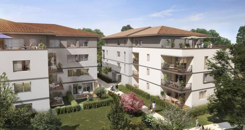 Achat / Vente appartement neuf Tournefeuille un écrin de verdure à 400m de la Mairie (31170) - Réf. 8182