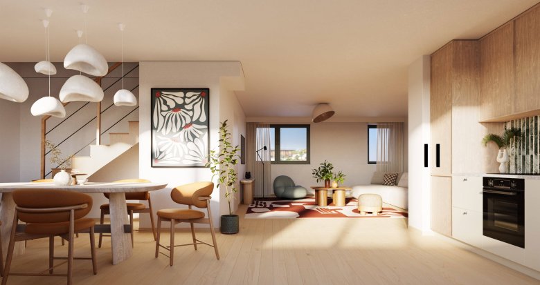 Achat / Vente appartement neuf Toulouse quartier Saint-Cyprien proche des commerces (31000) - Réf. 12687